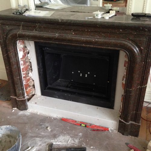 Installation de notre insert bois barbas